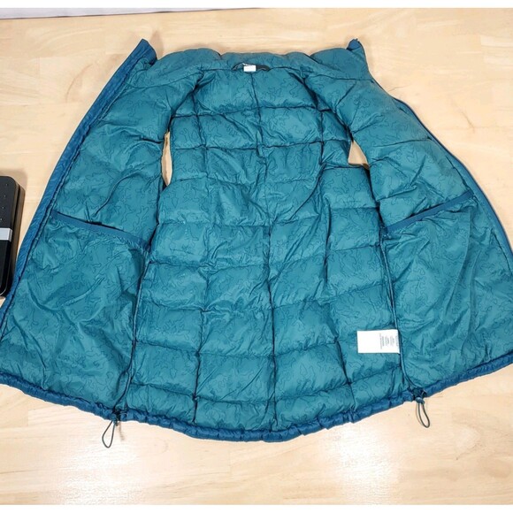 REI Co-op Women's Sz M Teal Puffer Vest 650 Down Lightweight Quilted Blue Green - Picture 6 of 8
